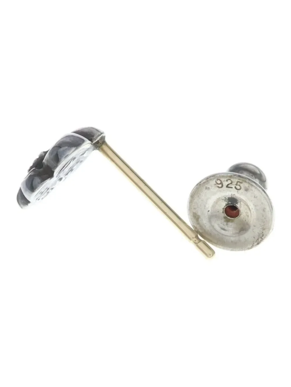 Chrome Hearts CO BS Flr BS Flare Stud Earrings Silver